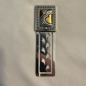 NWT Brighton Silver and Brass Bookmark